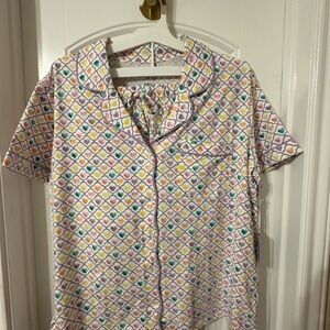 Roller Rabbit Target Geo Hearts Pajamas Shorts Short Sleeves Set